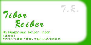 tibor reiber business card